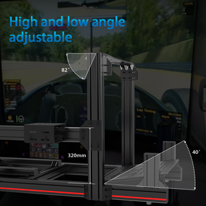 Simulador <span class=keywords><strong>de</strong></span> conducción <span class=keywords><strong>de</strong></span> juegos <span class=keywords><strong>de</strong></span> <span class=keywords><strong>PC</strong></span>, perfil <span class=keywords><strong>de</strong></span> extrusión anodizado con ranura 40160 T <span class=keywords><strong>para</strong></span> la mejor calidad, cabina <span class=keywords><strong>de</strong></span> carreras <span class=keywords><strong>de</strong></span> conducción <span class=keywords><strong>de</strong></span> juegos sim - Product Image 2