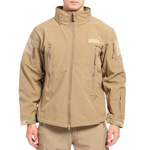 Chất Lượng Người Đàn Ông Của Ngoài Trời <span class=keywords><strong>Softshell</strong></span> Chiến Thuật Áo Khoác Không Thấm Nước Đi Bộ Đường Dài Săn Bắn Mùa Đông Áo Khoác Giản Dị Ẩn Hoody Áo Khoác Áo Gió - Product Image 3