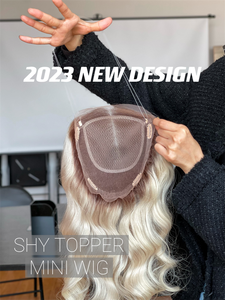 Perruques naturelles à cuticules alignées 2024 Nouveau design Body Wave Blend Hair Single Knot Ombre Color pour la perte de cheveux Femmes blanches - Product Image 3