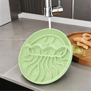 Joysure all'ingrosso eco-friendly ciotola per cani in Silicone alimentare facile da pulire durevole meduse a forma di lento mangiare piatto per leccare gli animali domestici - Product Image 3