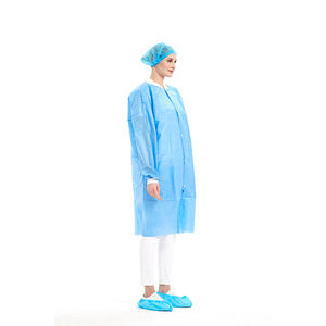 ISO 13485 Noir Blanc Non Tissé Manteau Jetable Lab Manteaux Rose <span class=keywords><strong>SMS</strong></span> - Product Image 2