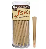 King Size Pre Roll Cones with Plastic Showcase
