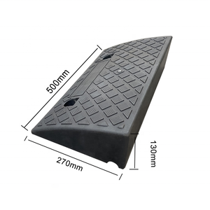 130MM Height Wholesale Custom Wheelchair Car Traffic Safety Kerb Cable Ramp PVC Curb Ramp