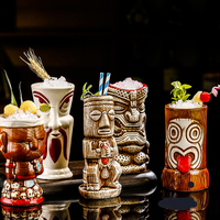 Personnalisé 3D Maya Chef Vintage Tasses En Céramique Unique Creative Cocktail Bar Partie Unique Verre À Cocktail Hawaii TIKI Tasse À Vin