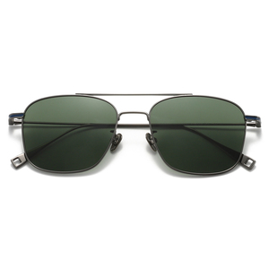 Gafas de sol ovaladas de doble puente de tendencia europea americana 2025, protección UV polarizada para damas, <span class=keywords><strong>lentes</strong></span> blancos elegantes UV400 - Product Image 4