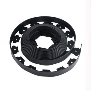 Bordure de pelouse en PE de couleur noire Sunsbuild, traitée sous pression, résistante à l'eau, aménagement paysager de terrain de jeux, bordure de pelouse multi-usages, artificielle - Product Image 1