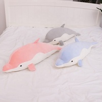 Jouet en peluche, poupée dauphin, Aquarium, Animal marin, dauphin, baleine, cadeau, oreiller de sommeil pour enfants, jouet