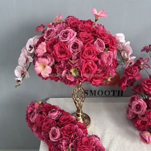 Boules <span class=keywords><strong>de</strong></span> <span class=keywords><strong>fleur</strong></span> d'orchidée rose rose vif personnalisées flottant <span class=keywords><strong>sur</strong></span> <span class=keywords><strong>l</strong></span>'<span class=keywords><strong>eau</strong></span> pour la décoration <span class=keywords><strong>de</strong></span> mariage - Product Image 3