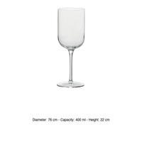Copa de Degustación de Vino Tinto Roja Sublime de Luigi Bormioli, 40 cl, Altura 22 cm, Diámetro 7.6 cm