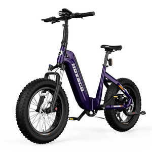 Bicicleta Plegable HovBeta de 20 Pulgadas, 4.0, 15 Ah, Cuadro de Aluminio, Bicicleta Eléctrica Urbana Plegable de 1200 W, Bicicleta de Carretera para Adultos, Bicicleta Eléctrica Híbrida con Neumáticos Gruesos - Product Image 1