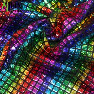 Xu Hướng Mới Cầu Vồng Màu Sắc Không Có Moq Kỹ Thuật Số Dệt Foil In Ấn <span class=keywords><strong>Scuba</strong></span> Diving Vải Cho Ăn Mặc - Product Image 5