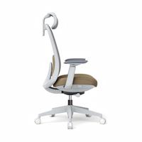 Chaise de bureau moderne avec dossier en filet, hauteur réglable, support lombaire, accoudoirs 4D, pivotante, ergonomique, adaptée au bureau à domicile