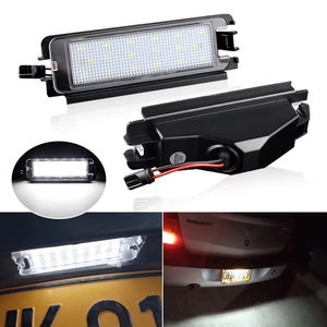 1 pièce, éclairage de plaque d'immatriculation LED, lampe de plaque d'immatriculation pour Dacia Sandero II Logan II 2013 2014 2015 2016 2017 2018 2019 2020 <span class=keywords><strong>2021</strong></span> - Product Image 1