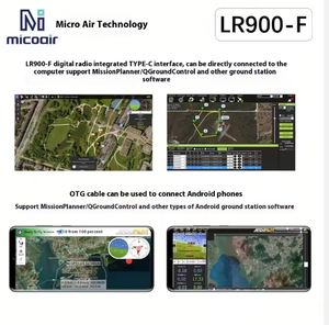 Radio de télémétrie LoRa MicoAir LR900-F / LR900-P 900 MHz pour drones, longue portée 30 km, accessoire RTK de remplacement pour RFD900/P900 - Product Image 5