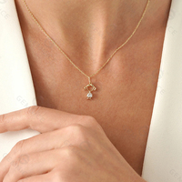 Ensemble de breloques Gemnel pour garçon et fille, pendentifs avec pierre en zircon en forme de cœur, souvenir précieux pour mère, pendentif en argent 925