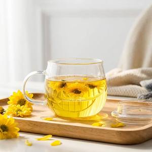 300ml Heat Resistant Borosilicate Glass <strong>Tea</strong> <strong>Infuser</strong> Cup with Lid, Clear Drinking Glass <strong>Tea</strong> <strong>Mug</strong> for Office and Home - Product Image 5