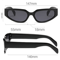 Lunettes de soleil œil de chat pour femmes, tendance, style rétro, classiques, populaires, en plastique, vente en gros