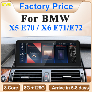 STWEI ระบบ Android ใหม่ ID6 ID7 ID8 UI 10.25 นิ้ว รองรับ Wireless Carplay AUTO สำหรับ BMW X5 E70 X6 E71 เครื่องเล่นวิดีโอในรถยนต์ ระบบนำทาง GPS - Product Image 2