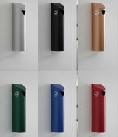 Poubelle murale extérieure en métal pour cendrier à cigarettes pour la vente en gros de la valise des amoureux de la fumée