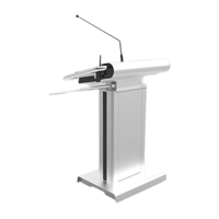 Podium Pintar dengan Ketinggian yang Dapat Disesuaikan dan PC Terintegrasi untuk Sistem AV Ruang Konferensi