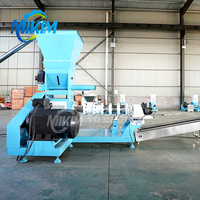 Machines de traitement des aliments Fabrication de granulés Ferme Pet Chat Chien Lapin Crevettes Extrudeuse Granulateur Machine Fish Feed Making Machine