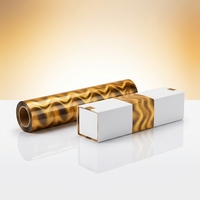 Échantillon gratuit de rouleaux de feuille de dorure à chaud pour emballage de tabac, finition arc-en-ciel, qualité supérieure, applications variées