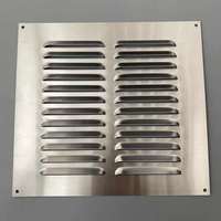 Grille de ventilation carrée en aluminium pour climatisation, coulissante ouverture/fermeture, type Hit & Miss