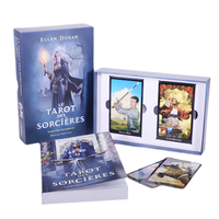 Cartes de tarot personnalisées, déesses de la lune françaises élégantes, impression d'oracle amusant, astrologie, cartes de tarot avec instructions détaillées