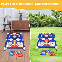 Jeu de lancer de sac de haricots avec plateau cible installable et sac de rangement pour intérieur extérieur famille amusant sport jeu interactif pour les enfants