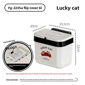 Bidone della <span class=keywords><strong>Spazzatura</strong></span> da Parete 8L per Uso Domestico con Coperchio Scorrevole Sigillato, Secchio Igienico in Plastica Facile da Pulire e <span class=keywords><strong>Salvaspazio</strong></span> per Rifiuti da Cucina - Product Image 2