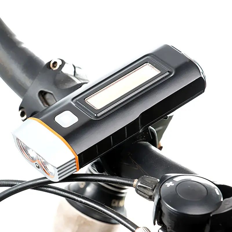 Multifunctional bicycle light headlight usb charging cob highlight with magnet work lamp rechargeable bicycle light