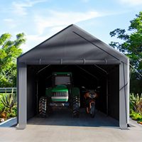 Personnalisé 10X20 Robuste Portable Pliant Cadre en Métal Abri d'Auto Tente d'Auvent de Garage Extérieur pour Stationnement de Voiture OEM ODM