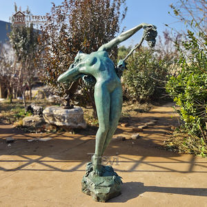 Statue d'art érotique exquise en bronze TREVI, sculpture de femme élégante, figurine humaine pour la décoration de villa et de jardin - Product Image 3