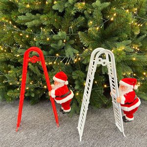NOUVEAU Père Noël Électrique Grimpant et Chantant – Jouet de Noël Décoratif avec Longue Perle – Fournitures de Décoration de Noël pour Enfants - Product Image 6