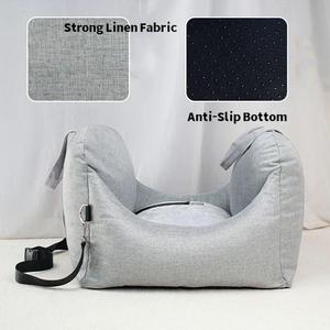 Siège d'auto pour <span class=keywords><strong>chien</strong></span> Siège d'appoint pour animaux de compagnie Lit de voiture pour <span class=keywords><strong>chien</strong></span> de voyage avec poche de rangement et <span class=keywords><strong>laisse</strong></span> de sécurité à clipser, lit pour <span class=keywords><strong>chien</strong></span> <span class=keywords><strong>en</strong></span> peluche douce - Product Image 3