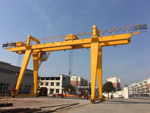 Grúa pórtico de doble viga de servicio pesado RMG MG de 30 toneladas, elevador móvil de neumáticos de caucho para elevación de embarcaciones, grúa de control remoto de 10 toneladas con cabina - Product Image 3