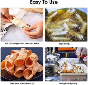 قوالب الخبز كرواسون أنابيب كانولي wooالمنزل الفولاذ المقاوم للصدأ كانولي أشكال كريم قرن كريم للمعجنات الدانمركية كريم - Product Image 6