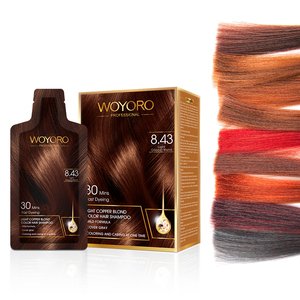 Shampoo colorante per capelli a basso contenuto di ammoniaca non allergico a lunga durata più venduto con colore <span class=keywords><strong>biondo</strong></span> <span class=keywords><strong>rame</strong></span> - Product Image 5