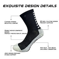 Chaussettes de sport antidérapantes antidérapantes pour le football Logo personnalisé
