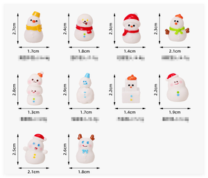 Đồ thủ công Giáng sinh bán buôn, đồ trang trí nhỏ xinh, đồ chơi hình người tuyết, cây thông Noel, đồ trang trí năm mới 2026, bộ sưu tập cao cấp - Product Image 2