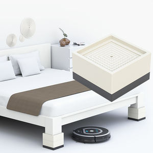 Lot de 4 rehausseurs de meubles de lit 4 pouces, élévateurs de meubles robustes en hauteurs de 1.5, 3 ou 4 pouces, blocs carrés réglables - Product Image 5