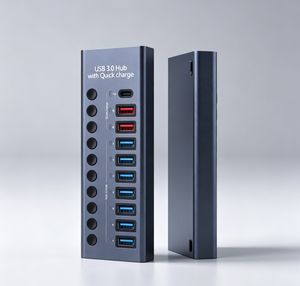 <span class=keywords><strong>Hub</strong></span> USB multifonction à faible latence, 4 ports de données USB 3.0 et <span class=keywords><strong>2</strong></span> ports de charge USB 1 Type-C pour périphériques de simulateur de conduite - Product Image 4