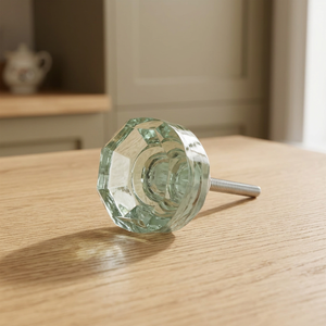 Pomo de Cristal Transparente Moderno y Ecológico para Gabinetes, Tirador de Cajón Facetado con Aspecto de Cristal, Manija para Puerta Interior de Cocina y Baño - Product Image 3