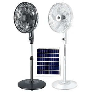 Лидер продаж, 16-дюймовый литиевый аккумулятор, перезаряжаемый Электрический Солнечный вентилятор с солнечной панелью для дома/кемпинга/рыбалки/на открытом воздухе