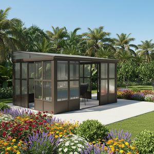 Invernadero Residencial Moderno de Acero Personalizable para Todo Tipo de Clima, Espacios de Vida al Aire Libre, Patios Traseros, Terraza - Product Image 6