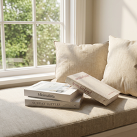Ensemble de faux livres décoratifs minimalistes français pour la maison, élégants livres factices creux pour table basse, pour présentation sur meuble de salon
