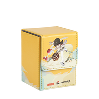 Protecteur de carte de jeu de société en cuir d'impression Tcg personnalisé Benne basculante PU Deck Box