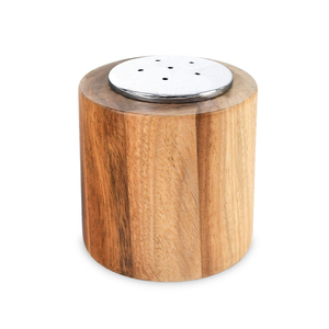 <span class=keywords><strong>Mini</strong></span> salero y pimentero de madera de acacia de 2.4 pulgadas con tapa de acero inoxidable para encimera de cocina - Product Image 1