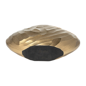 Vaso in Metallo Scolpito e Texturizzato, Moderno Vaso Decorativo per Fiori, per Soggiorno, Camera da Letto, Ufficio, Scrivania, Arredamento Casa - Product Image 6