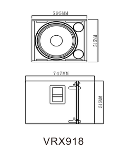 Nuevo Producto: Sistema de Sonido Subwoofer VRX918 de 500W Personalizado para Interiores y Exteriores, de Alto Rendimiento, Ampliamente Utilizado para Refuerzo de Sonido en Eventos y Conferencias, Fabricado en Madera - Product Image 4